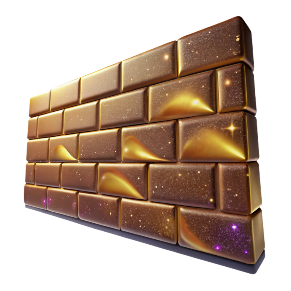 elegant contemporary Cafe Wall Illusion Brick Pattern Tilted Perspective Isolated original png