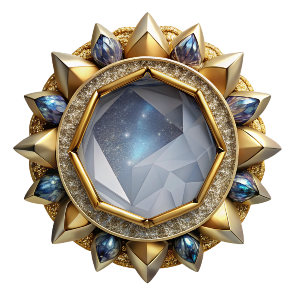 beautiful vintage Circular Kaleidoscope Frame Transparent Background png