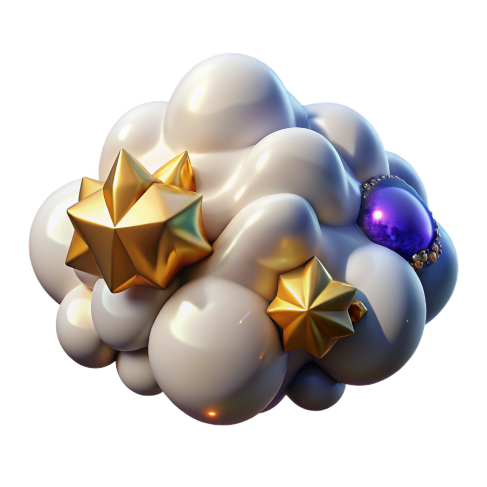 magnificent traditional Cloud Formation Fractal Pattern Isolated Soft Lighting original png
