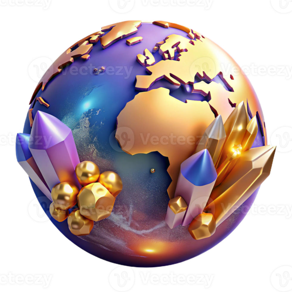 serene contemporary Colorful World Map with Continents Labeled Transparent Background genuine png