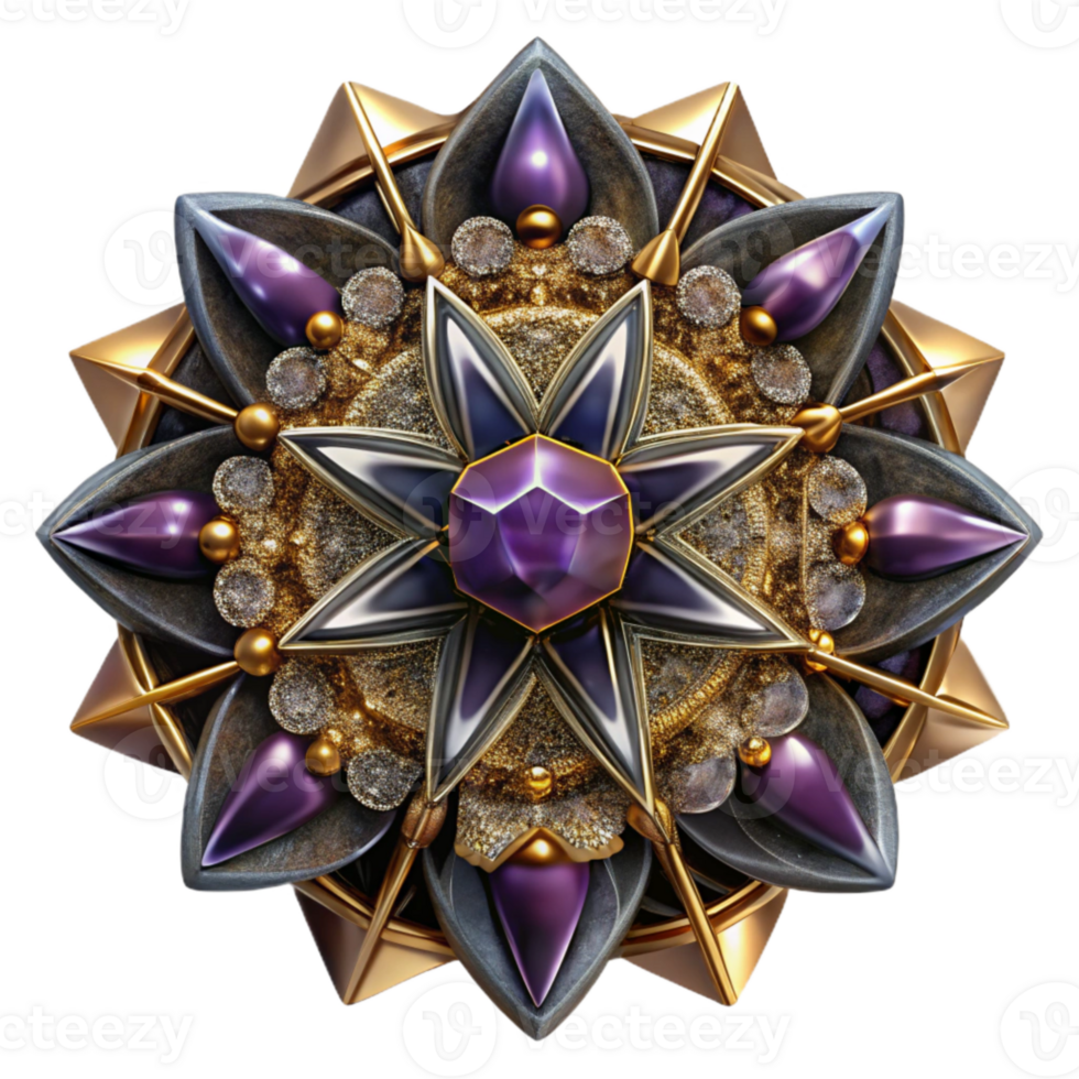 stunning minimalist Complex Kaleidoscope Arrangement Isolated detailed png