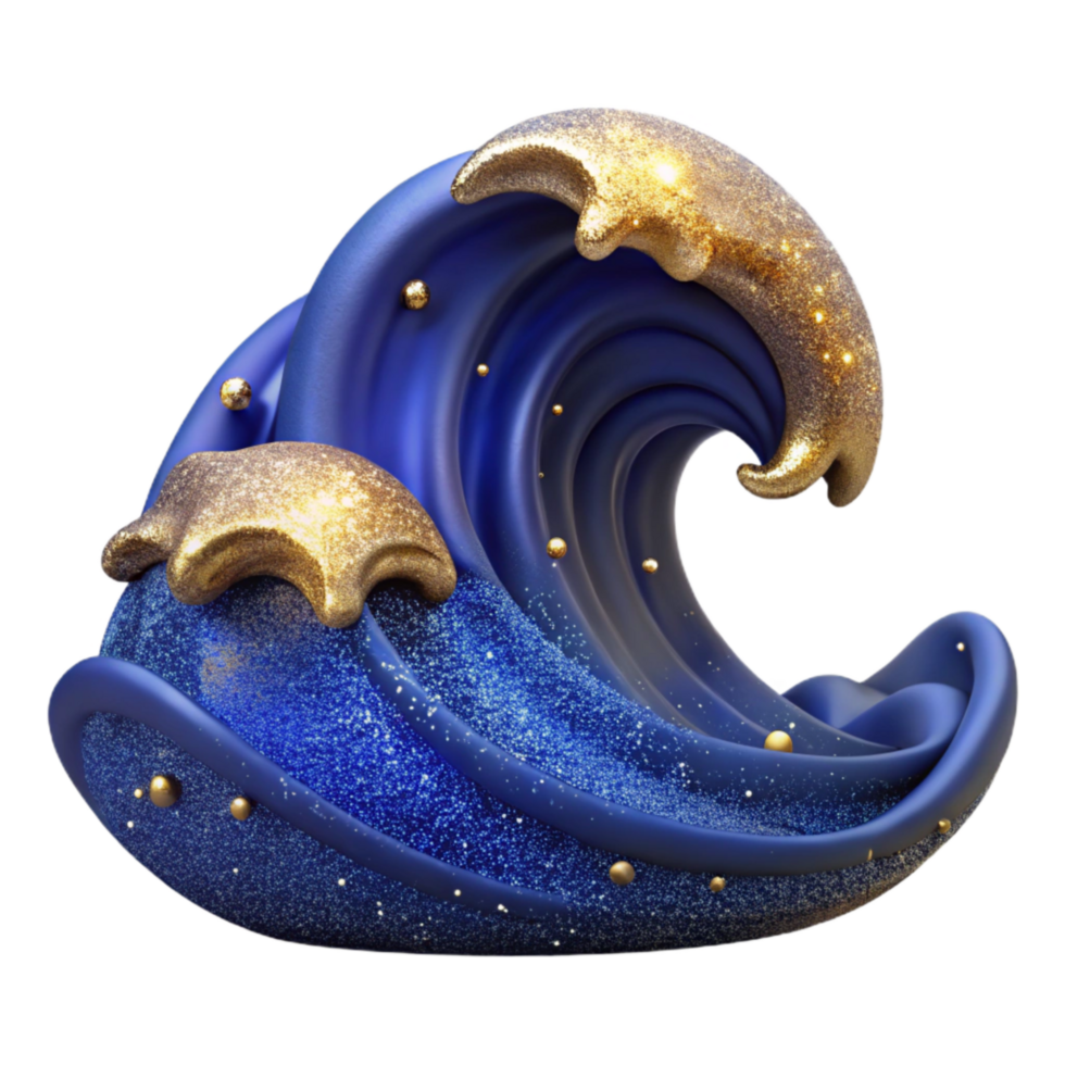 extraordinary contemporary Dark Blue Ocean Wave Cutout genuine png