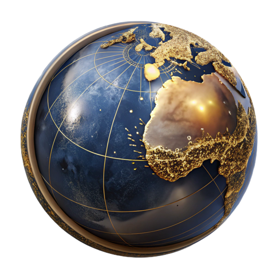 elegant rustic Detailed Map of Indian Ocean Cutout with Shipping Routes premium png