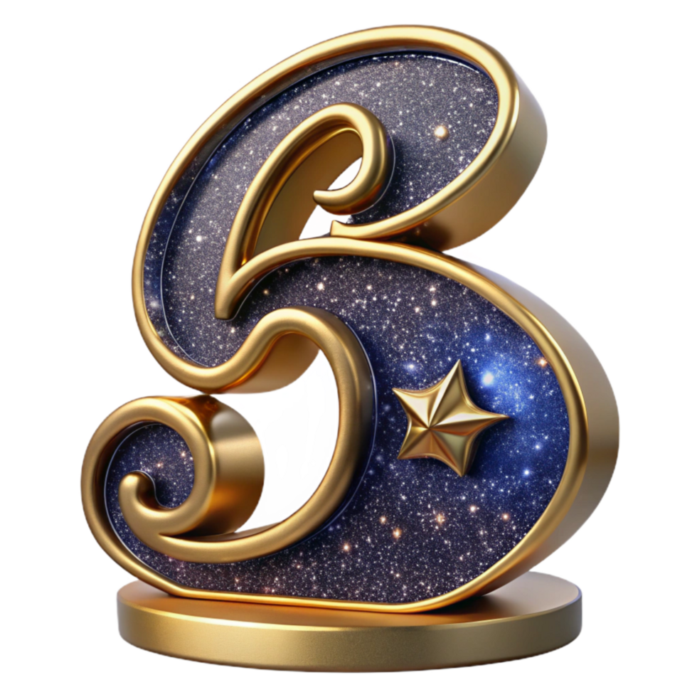 wonderful classic Elegant Calligraphy Table Number Cutout premium png