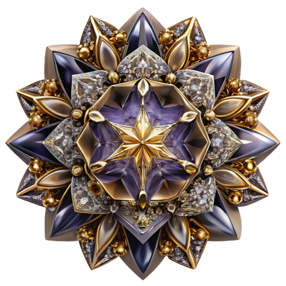 elegant creative Elegant Kaleidoscope Pattern Transparent Background Cutout exclusive png
