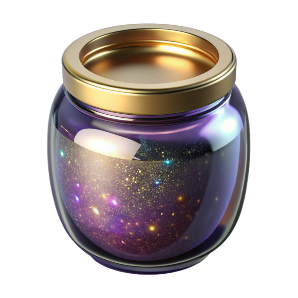 elegant rustic Empty Glass Jar Side View Cutout original png