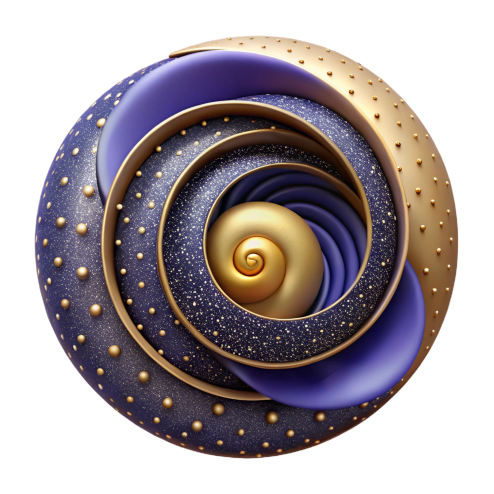 extraordinary rustic Fibonacci Sequence Visualization with Dots Cutout original png