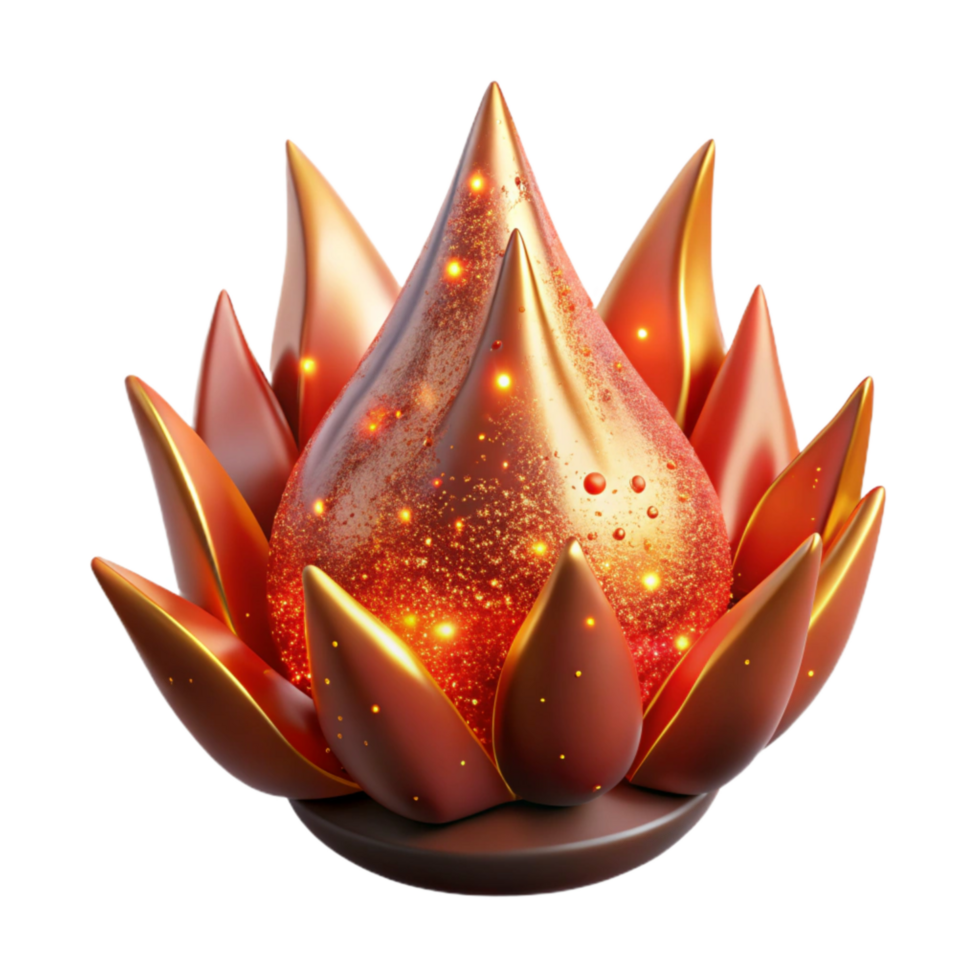 beautiful artistic Fire Red Spark Cutout with Glowing Effect authentic png