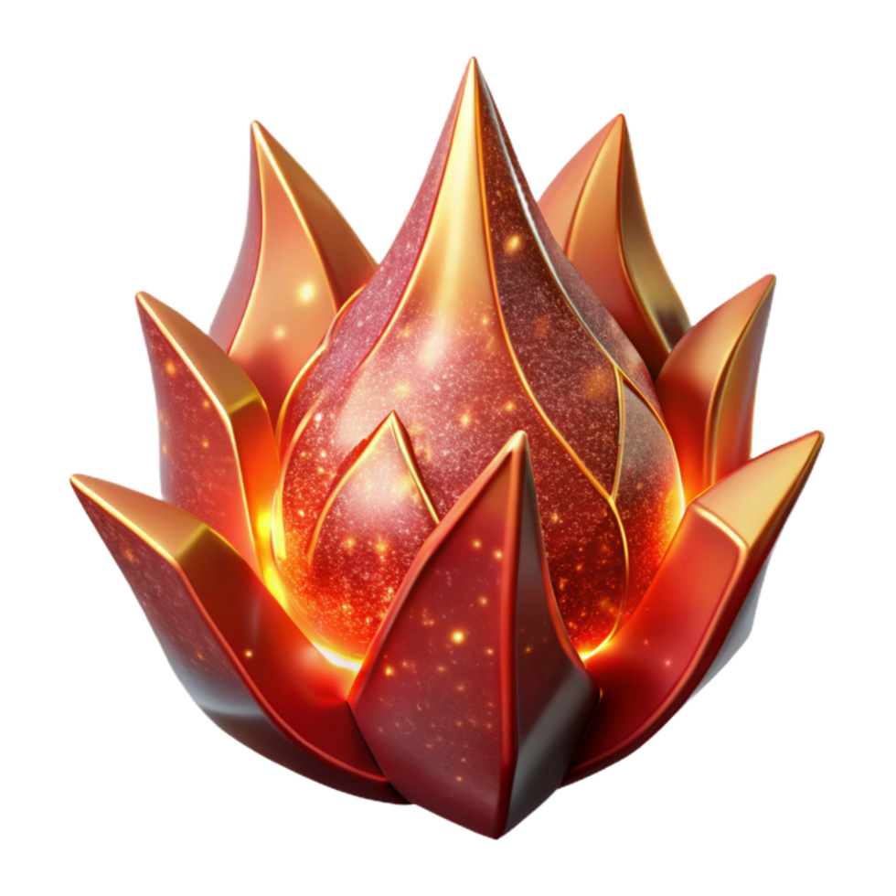 dramatic classic Fire Red Spark Cutout with Glowing Effect authentic png