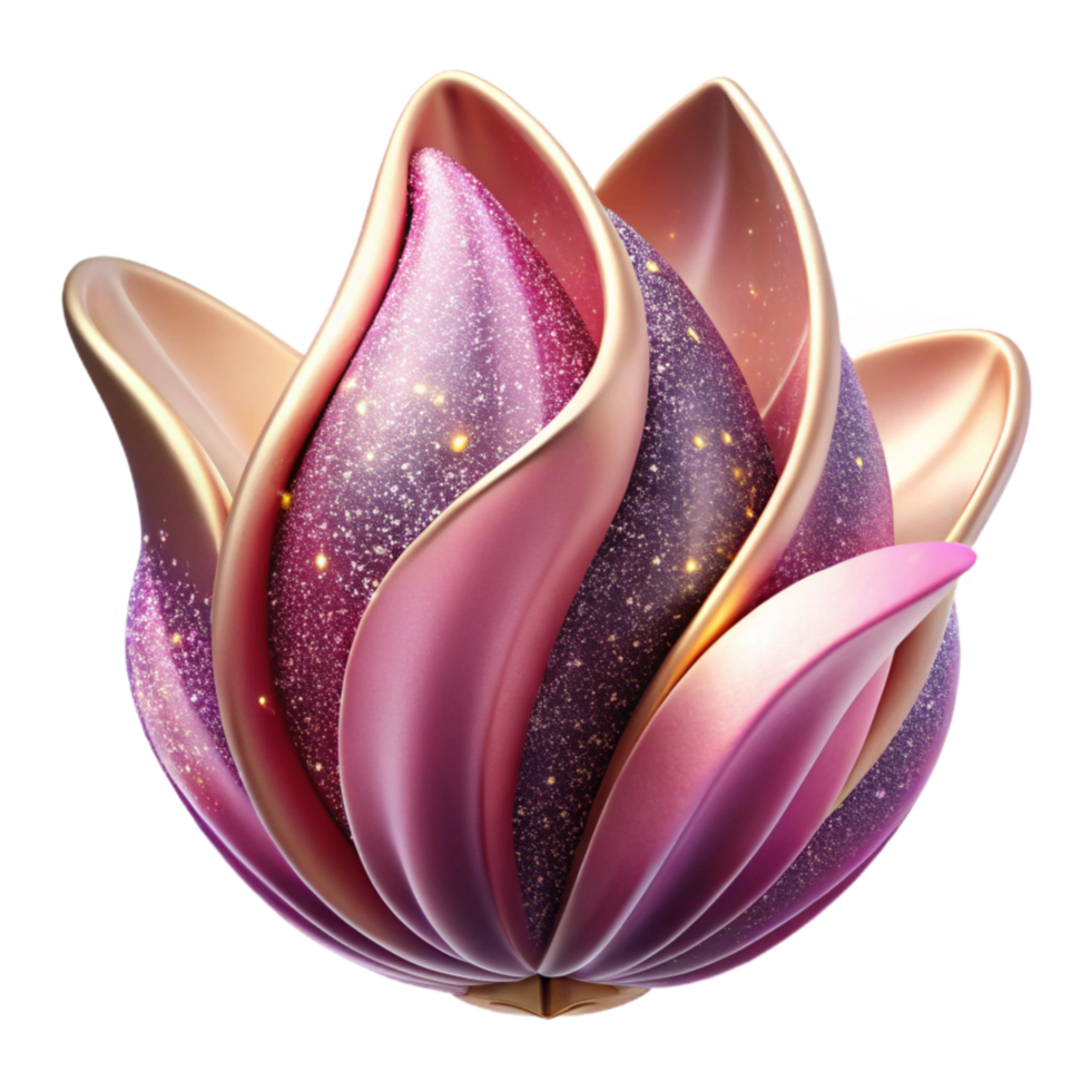 beautiful minimalist Flower Petal Delicate Curves Pink Cutout high quality png
