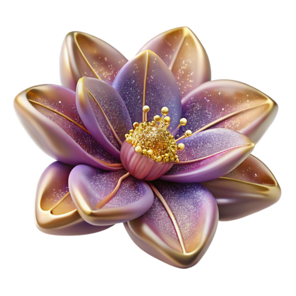 vibrant vintage Flower Stamen Close Up Pollen Grains Transparent Background high quality png