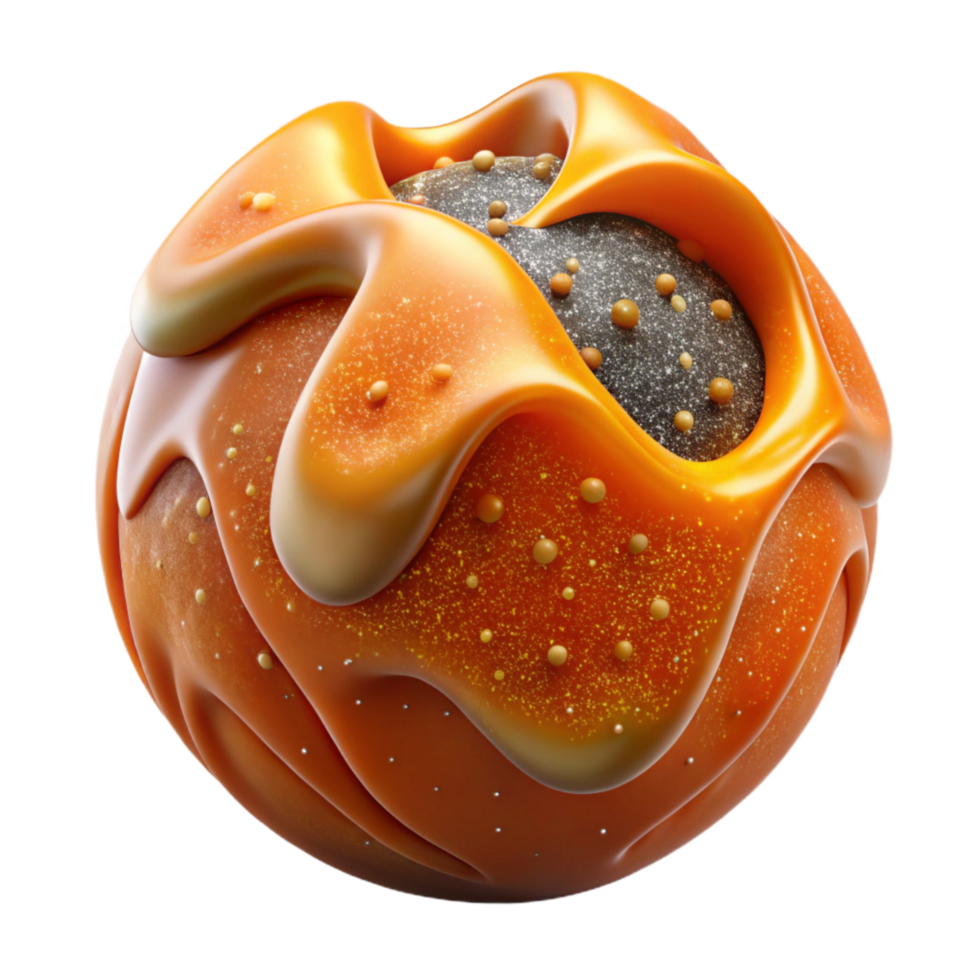 vibrant artistic Fruit Flesh Texture Juicy Pulp Orange Transparent Background high quality png