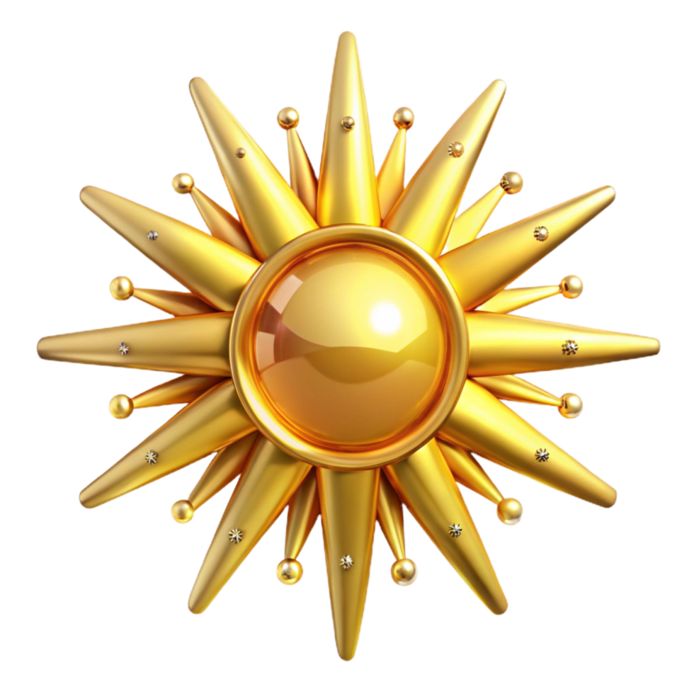 extraordinary rustic Golden Yellow Sunburst Rays Cutout high quality png