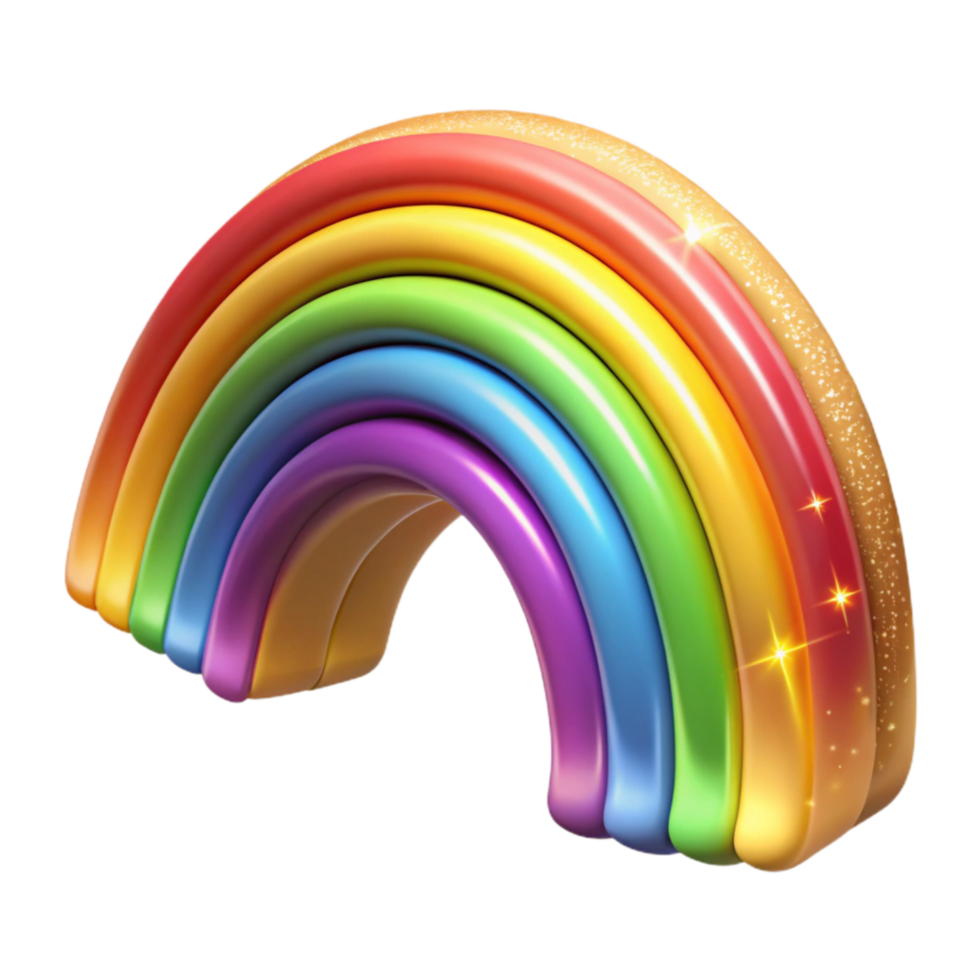 beautiful abstract Gradient Rainbow Stripes Cutout Element genuine png