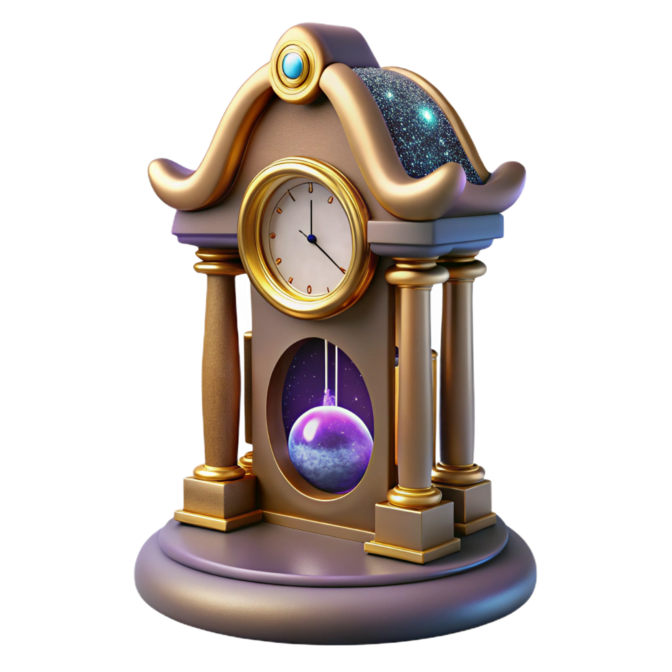 stunning minimalist Grandfather Clock Chiming Cutout original png