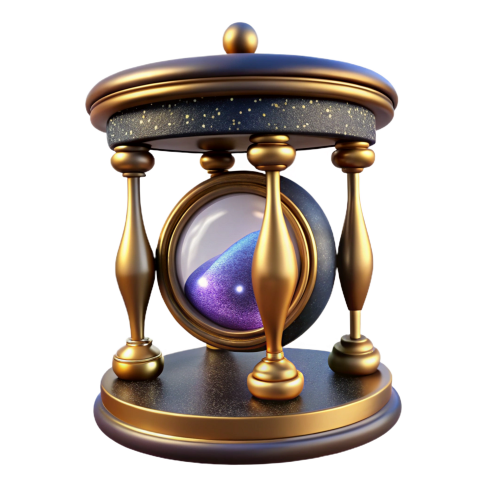 serene classic Grandfather Clock Pendulum Swinging Isolated Element high resolution png