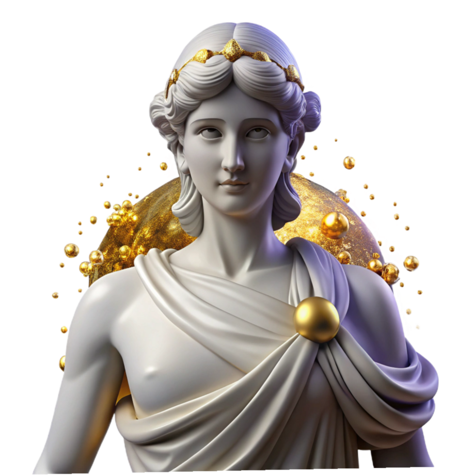 magnificent abstract Greek Statue Female Drapery White Cutout high quality png