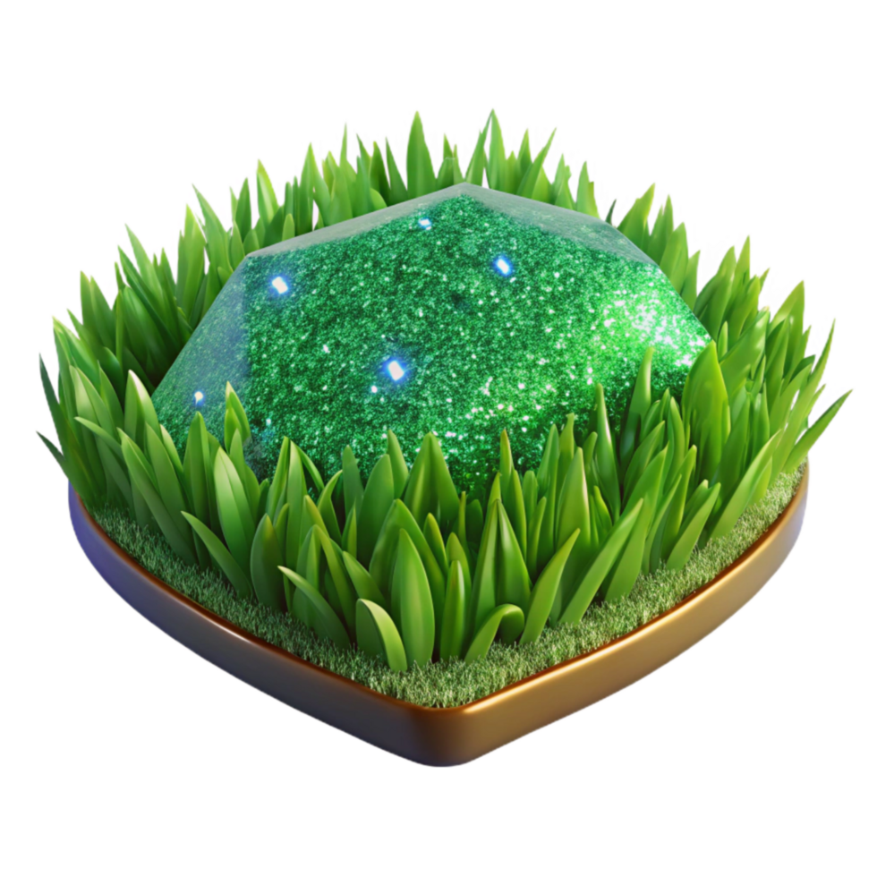 elegant traditional Green Grass Texture Patch Isolated Transparent detailed png