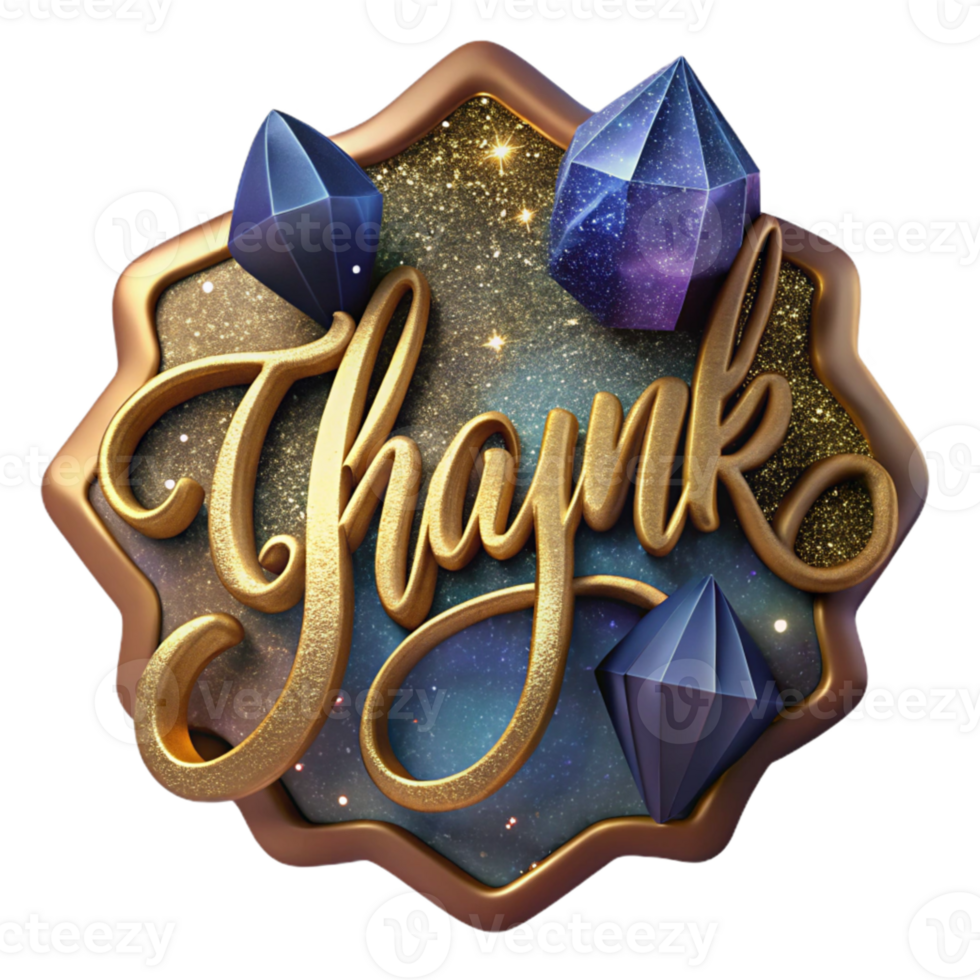 elegant classic Handwritten Calligraphy Thank You Note Cutout high quality png