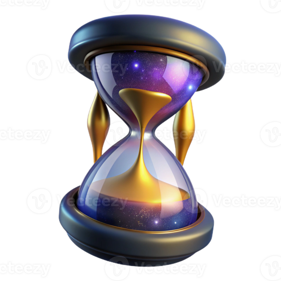 serene contemporary Hourglass Empty Top View Cutout Element genuine png