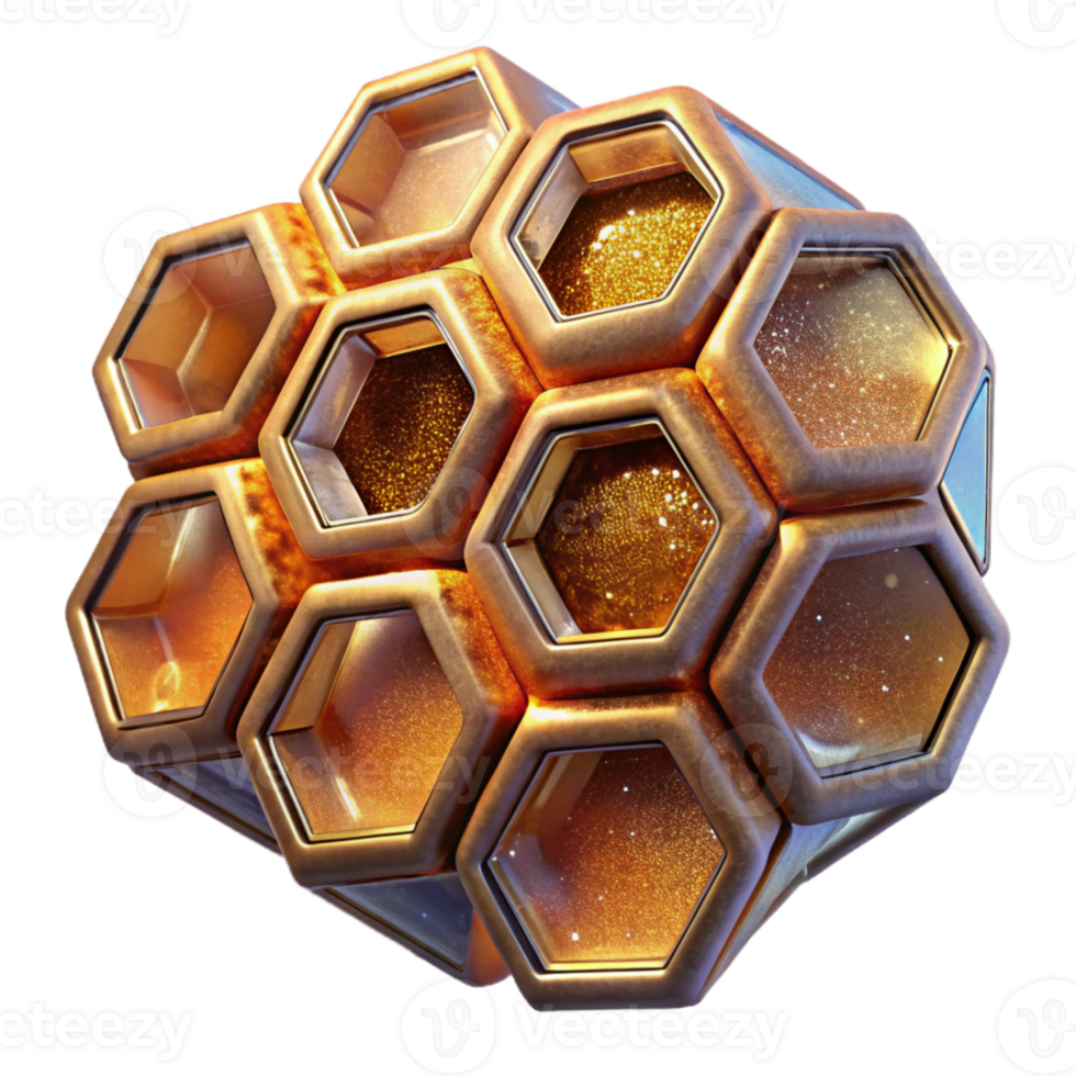 beautiful classic Honeycomb Close Up Hexagonal Structure Transparent original png