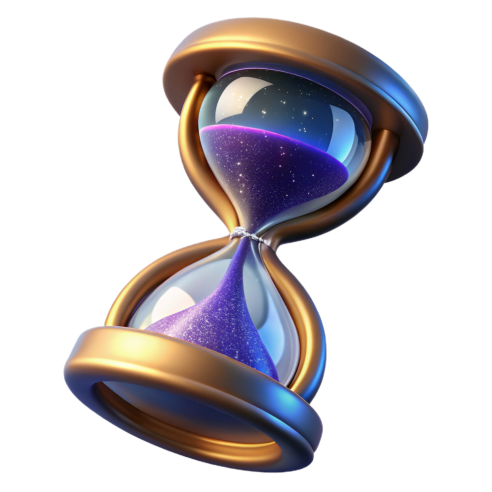 extraordinary contemporary Hourglass Empty Top View Cutout Element high quality png