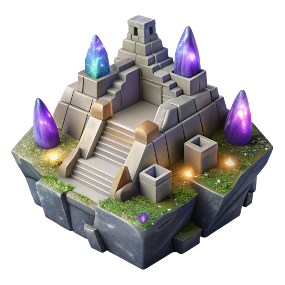 impressive vintage Inca Machu Picchu Citadel Stone Grey Cutout png