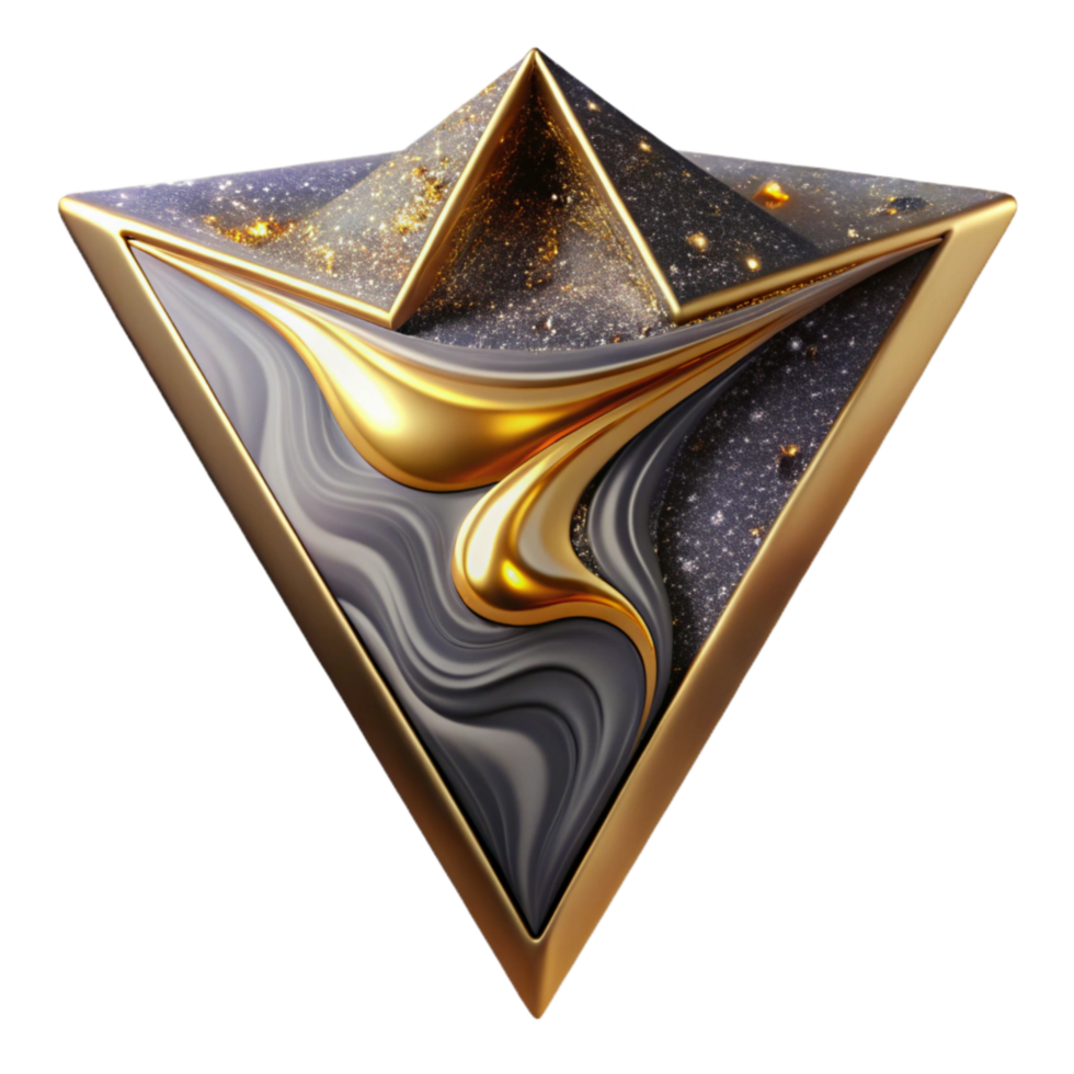 extraordinary artistic Kanizsa Triangle Implied Shape White Background Cutout exclusive png