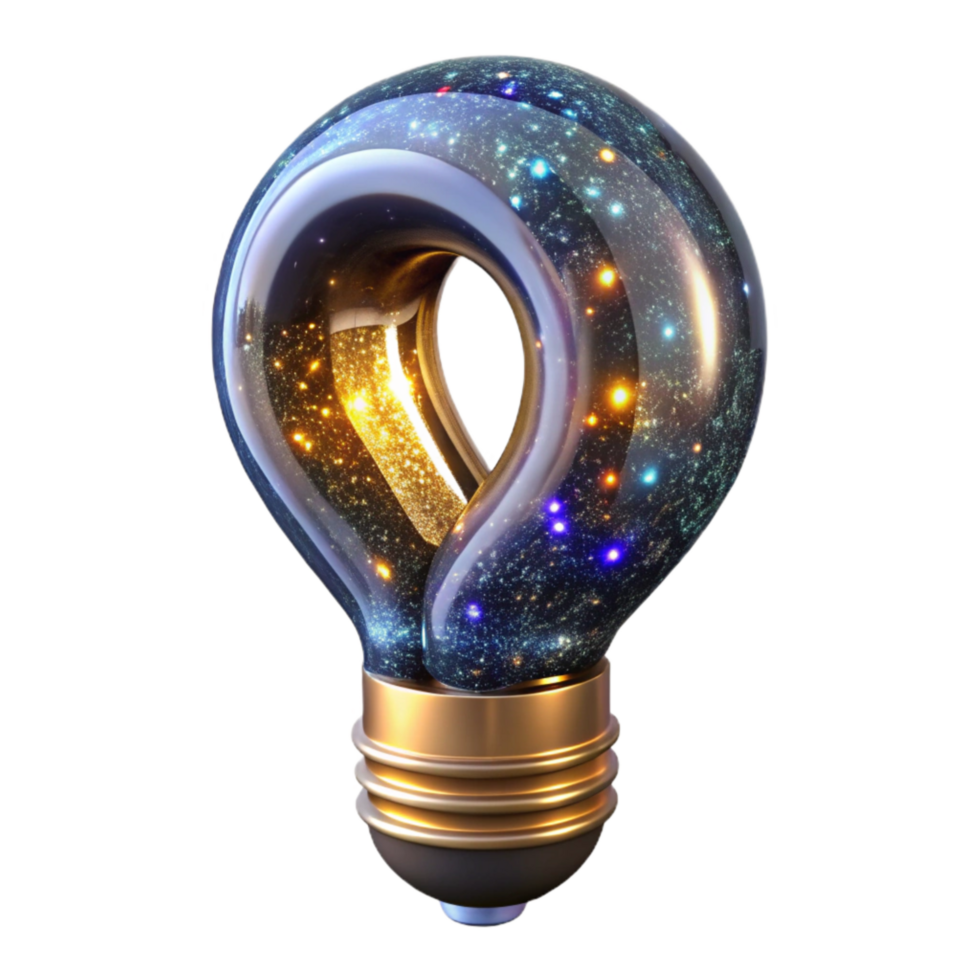 extraordinary minimalist Light Bulb Filament Font Isolated png