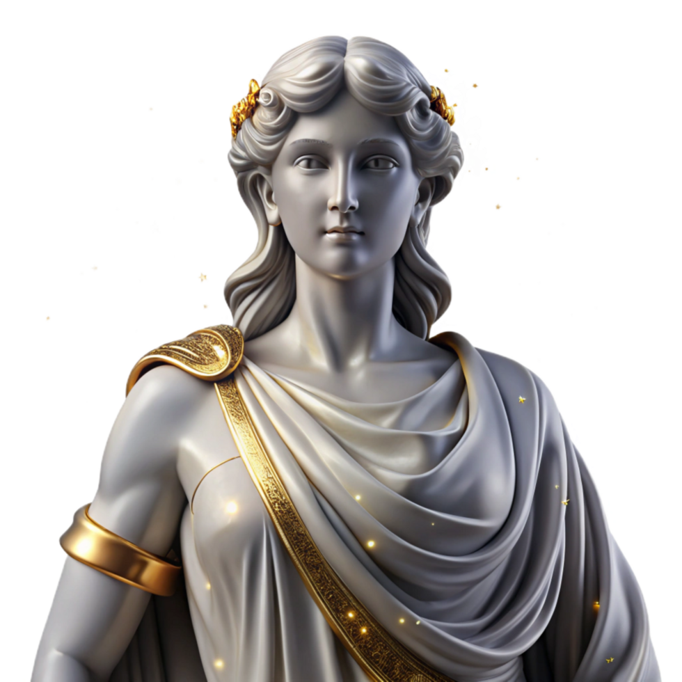 beautiful creative Marble Statue Female Figure Classical Drapery Transparent premium png