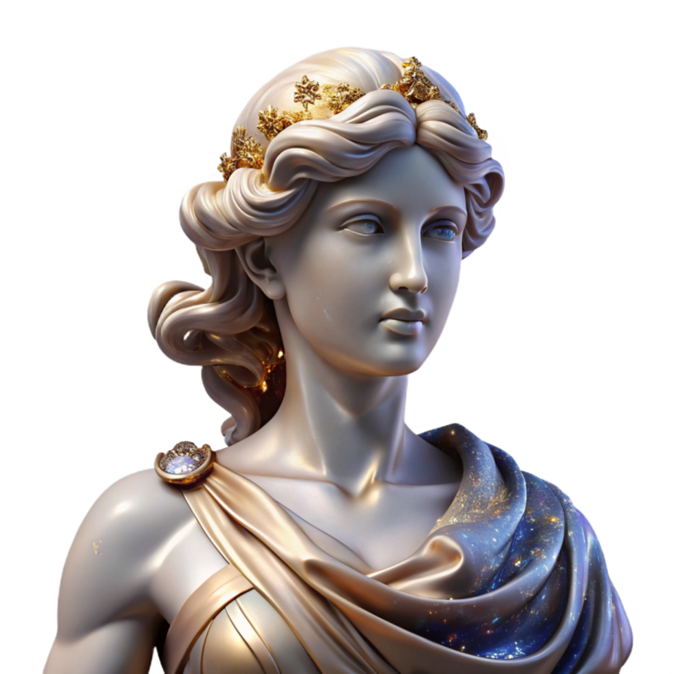 elegant classic Marble Statue Female Figure Classical Drapery Transparent original png