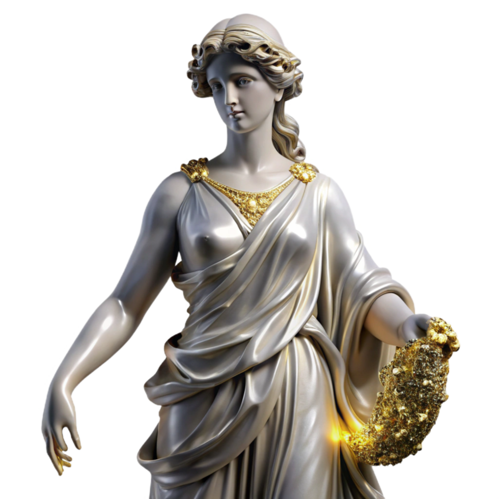 beautiful vintage Marble Statue Female Figure Classical Drapery Transparent premium png
