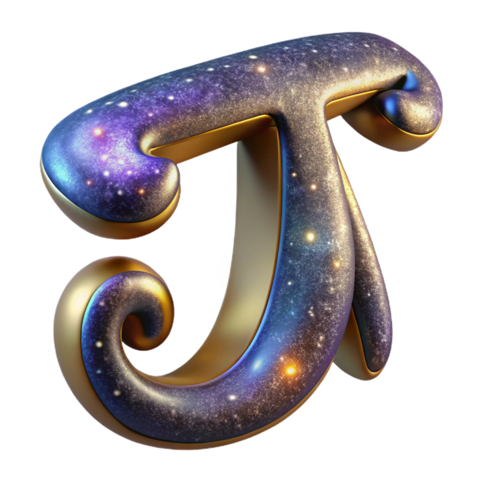 vibrant classic Mathematical Symbol Pi Cutout Element authentic png