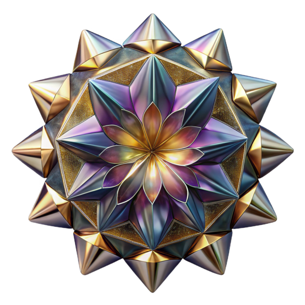 serene rustic Matte Kaleidoscope Texture Transparent Background exclusive png