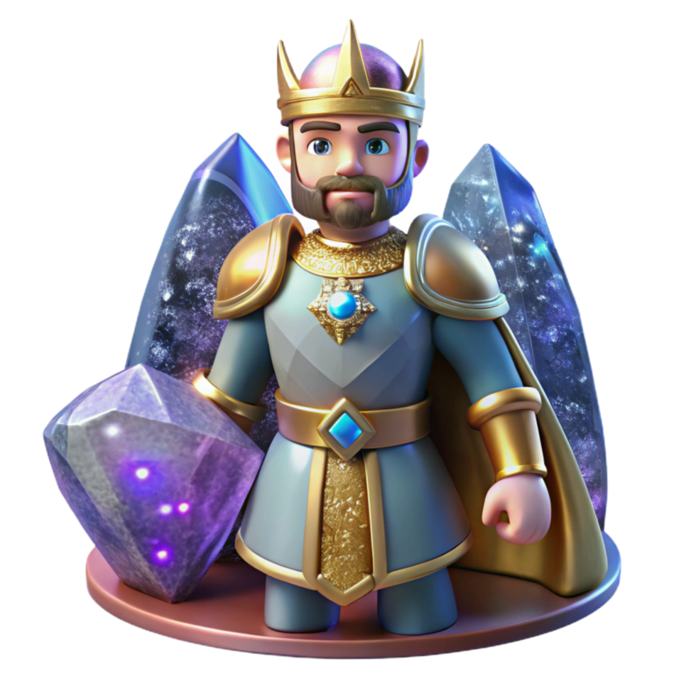serene classic Medieval Tapestry Knight Figure Cutout on Transparent Background authentic png