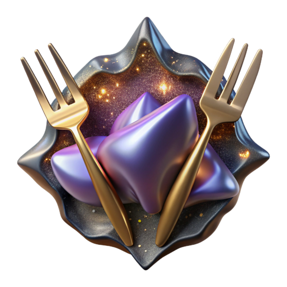 elegant contemporary Metal Fork and Knife Cutout genuine png