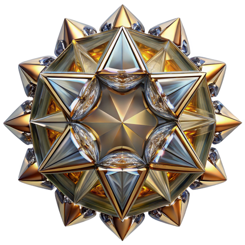 magnificent artistic Mirrored Kaleidoscope Reflection Cutout Transparent Background exclusive png