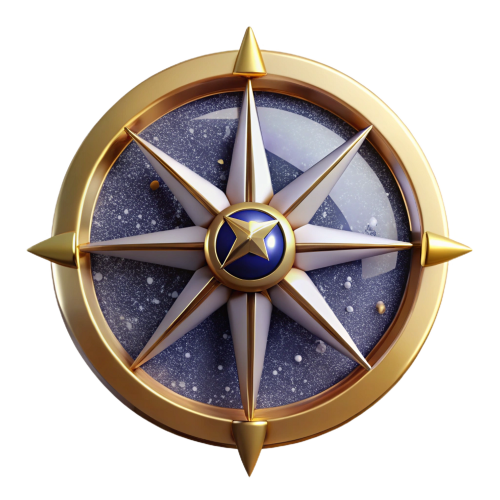 impressive artistic Navigational Compass Rose Isolated Element original png