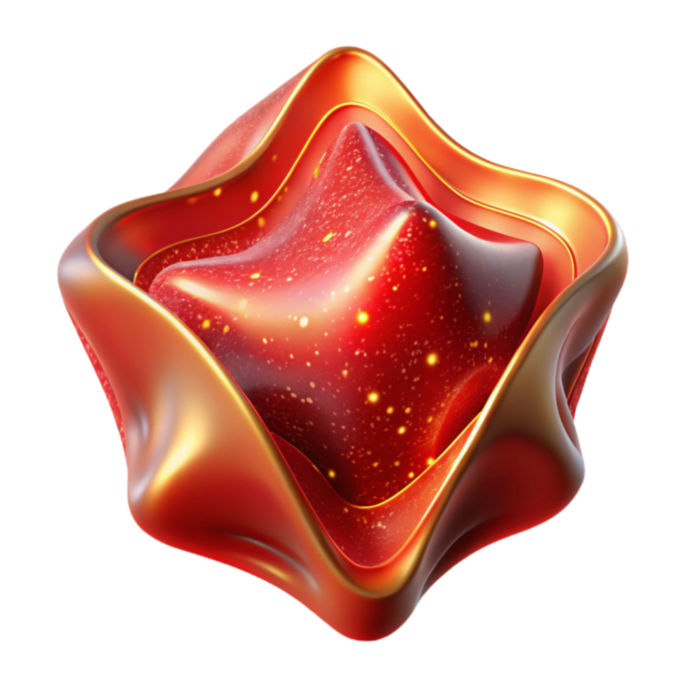 stunning creative Red Abstract Shape with Perspective Angle Isolated Element professional png