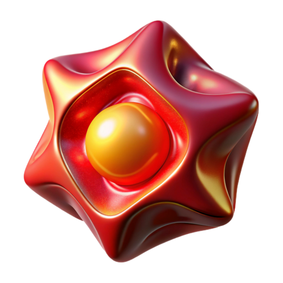 dramatic creative Red Abstract Shape with Perspective Angle Isolated Element genuine png