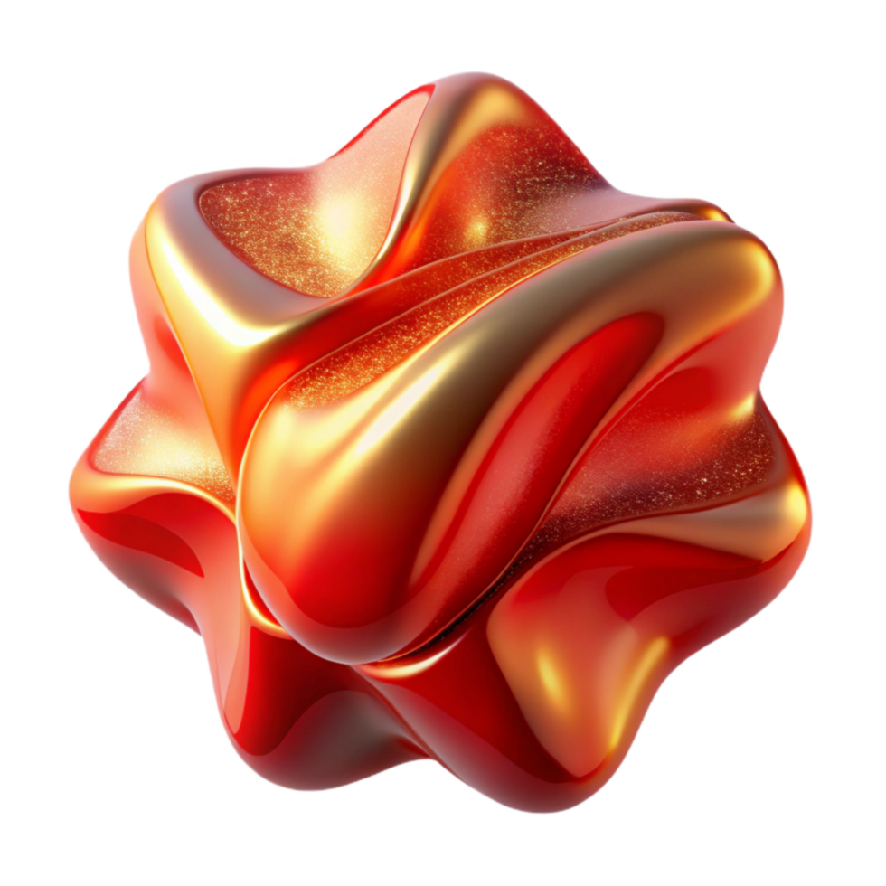 beautiful vintage Red Abstract Shape with Perspective Angle Isolated Element premium png