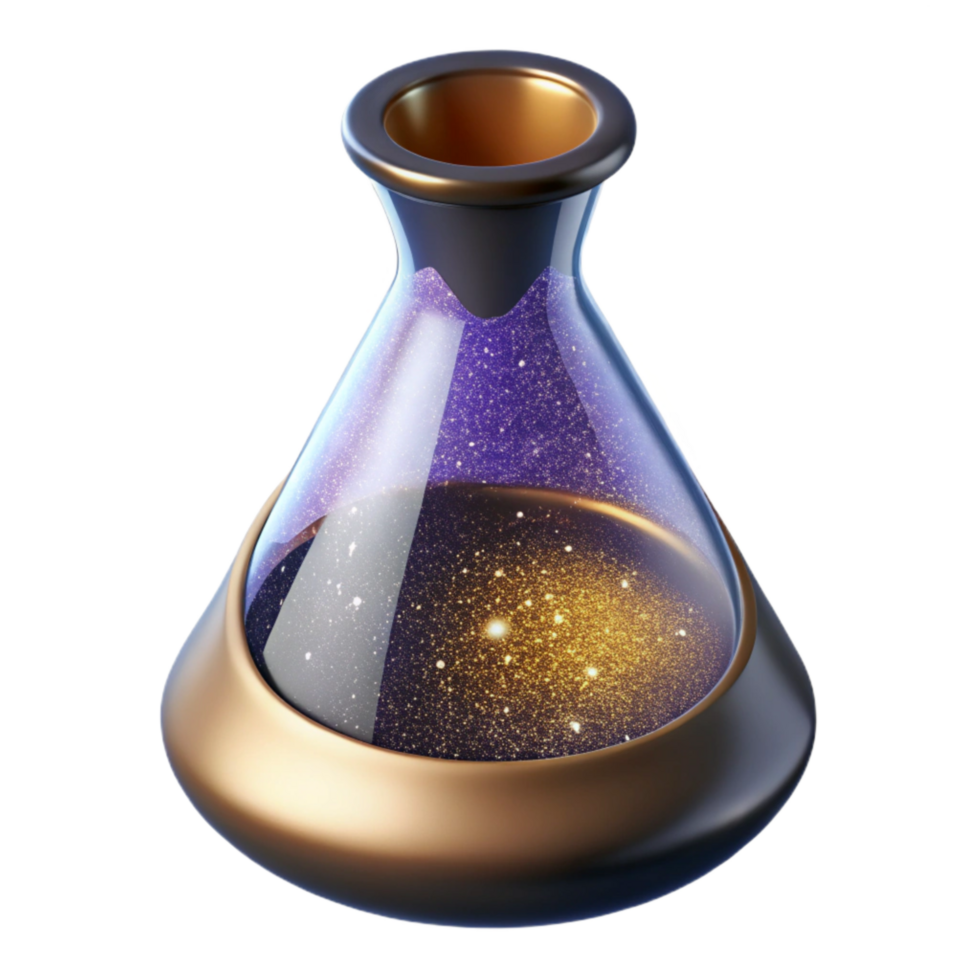 extraordinary creative Retro Laboratory Beaker Cutout with Liquid Inside exclusive png