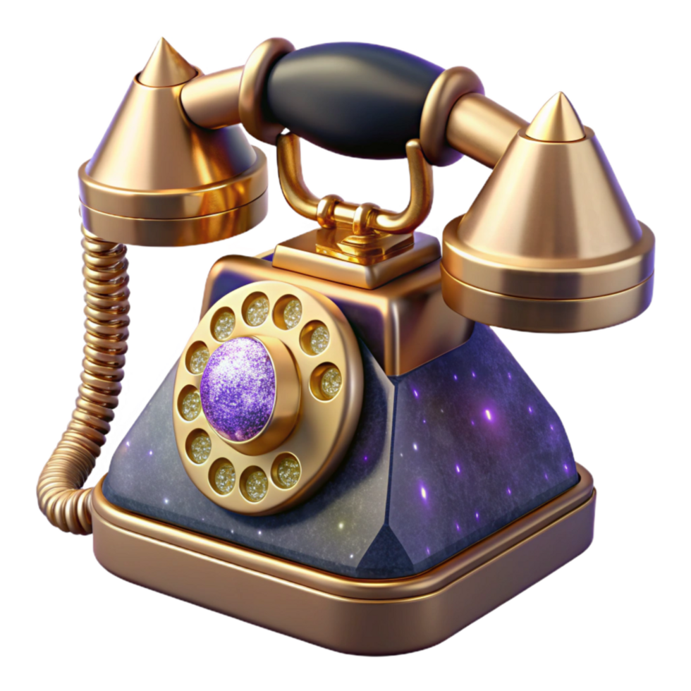 extraordinary classic Retro Telephone Isolated Front View Angle exclusive png