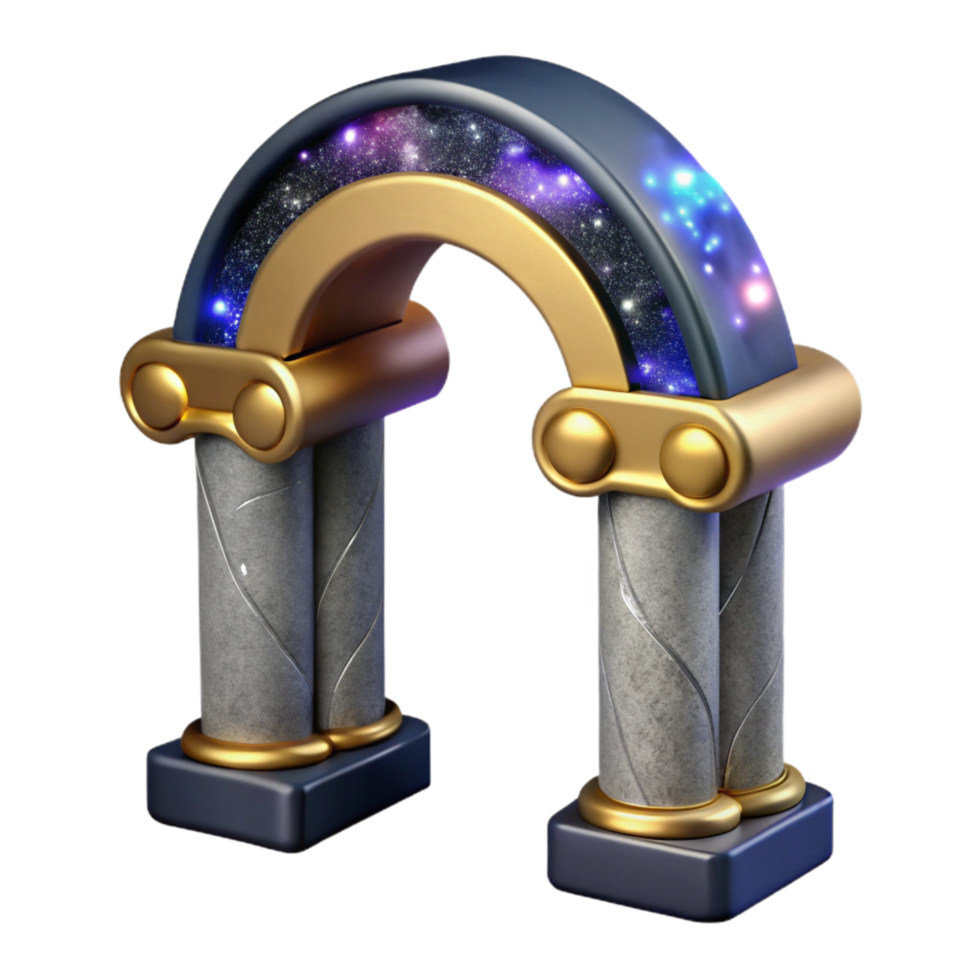 elegant traditional Roman Arch Architecture Stone Isolated Element high quality png