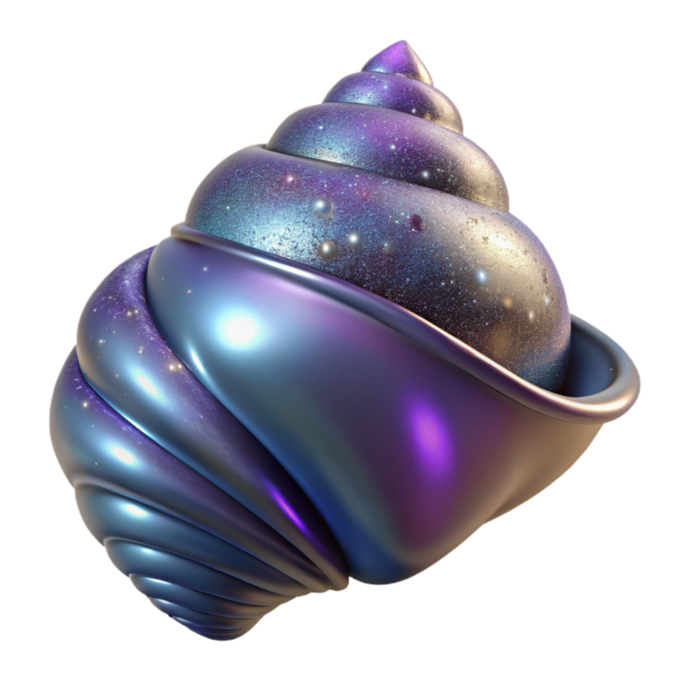 beautiful abstract Seashell Polished Surface Smooth Texture Isolated original png