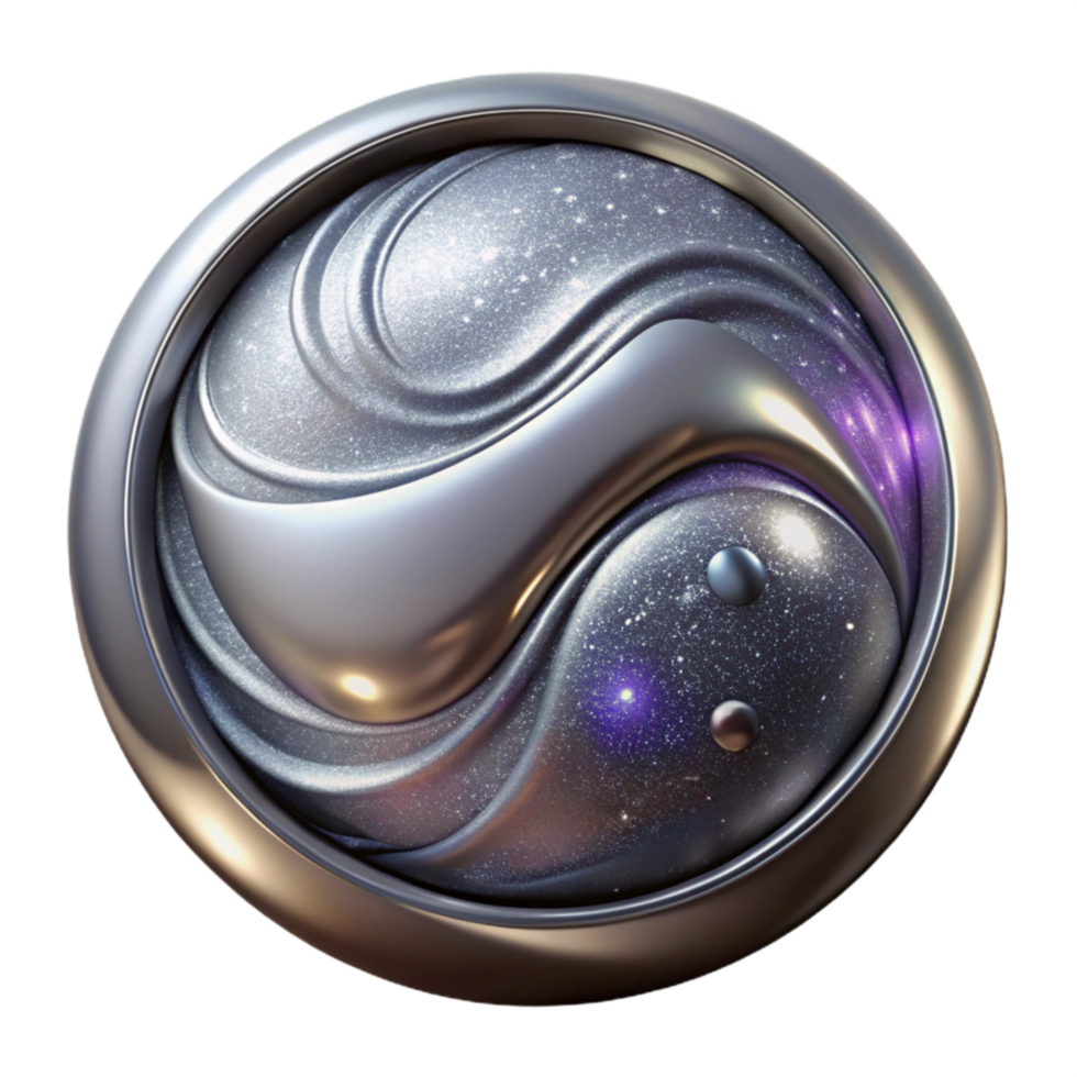 wonderful vintage Silver Metallic Button Cutout with Polished Surface premium png