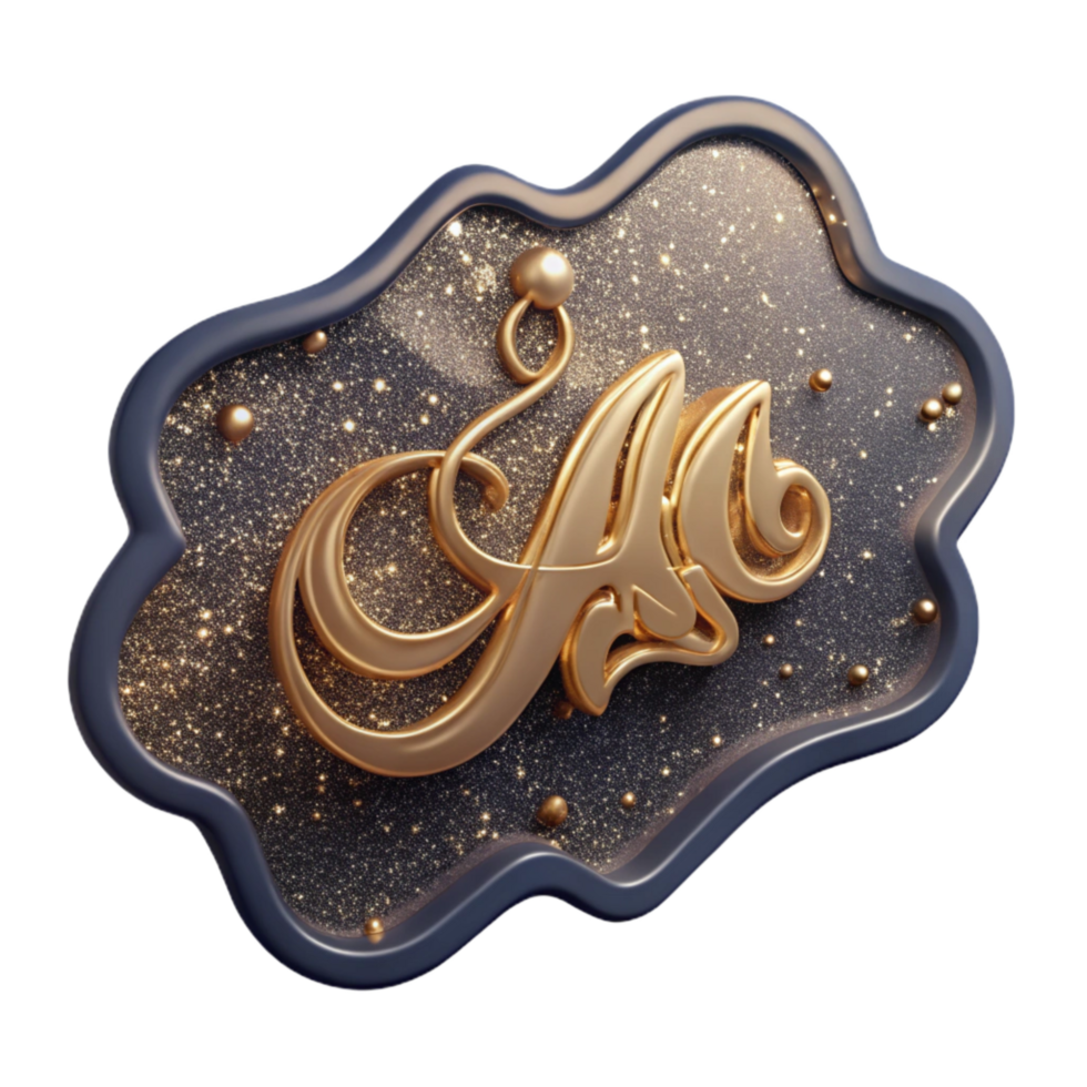 dramatic contemporary Simple Calligraphy Name Tag Isolated genuine png