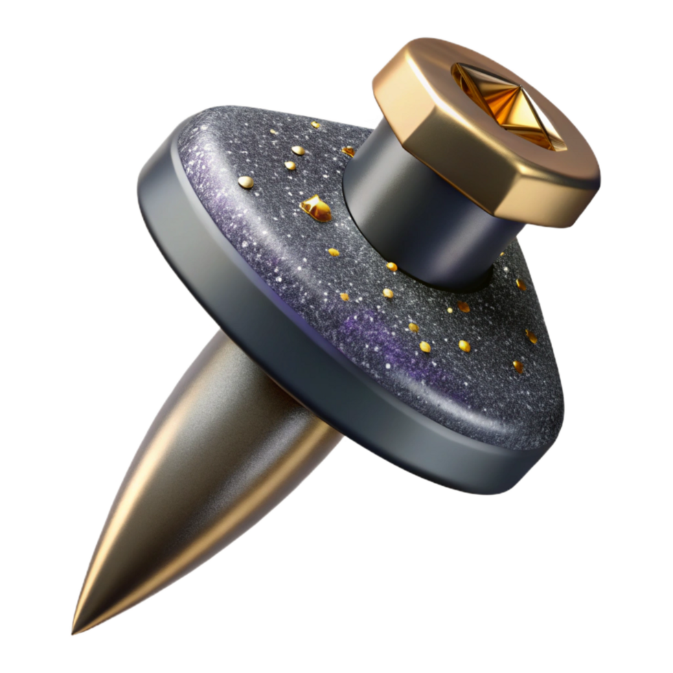 beautiful classic Steel Gray Nail Cutout with Pointed Tip professional png