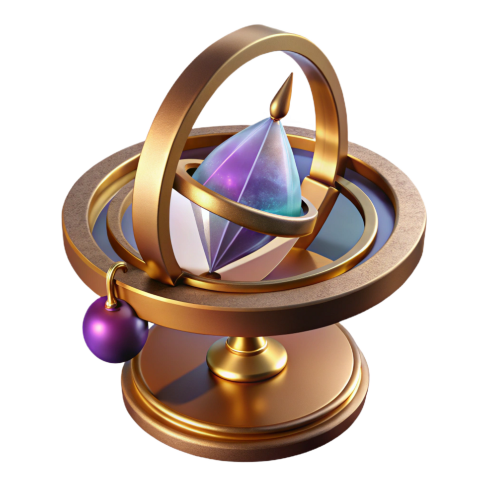 impressive modern Sun Dial Shadow Cast Transparent Background Isolated detailed png