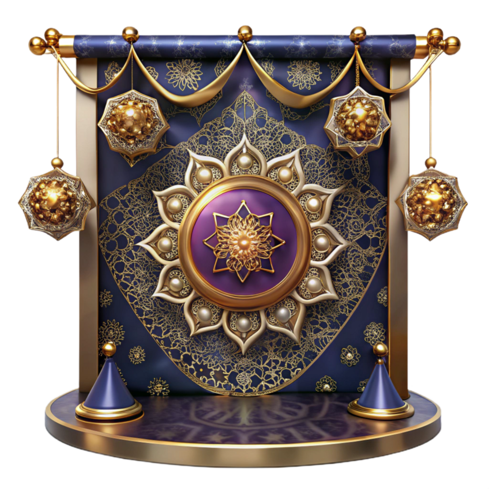 extraordinary traditional Tapestry Backdrop with Ornamental Pattern Transparent Background exclusive png
